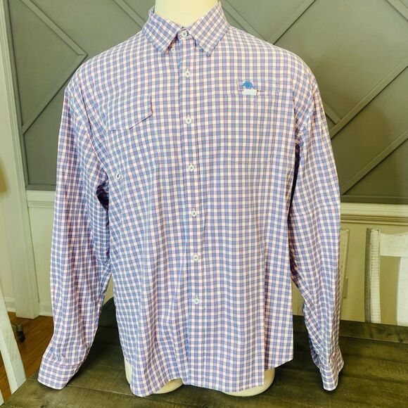 Onward Reserve Checkered Button Down Fishing‎ Shirt Men’s Size XL - Picture 2 of 9